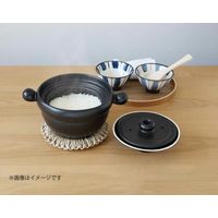 ワールド・クリエイト 丸ごはん土鍋2.5合黒 15959 1個