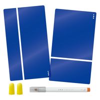 ソニック 暗記サポート3点セット 速暗 ペン&シート&耳栓 シートカラー:青 SP-1501-B 1セット(1個×5)（直送品）