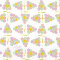 白雪ふきん 友禅はんかち 葡萄 3141 1枚