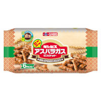 ミニアスパラガス 6パック入 138g 1セット（1個×4） ギンビス クッキー ビスケット 小分け 食べきりサイズ