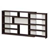 大洋 Shelfit イーシーラック 幅1180～1550×奥行193×高さ800mm ダークブラウン ECR8012S DB 1台（直送品）