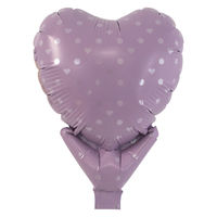 宝興産 アップライトハートバルーン きゅんパステルパープル 0201810617 1セット(10枚入)（直送品）