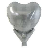 宝興産 アップライトハートバルーン 推しパステルホワイト 0201810625 1セット(10枚入)（直送品）