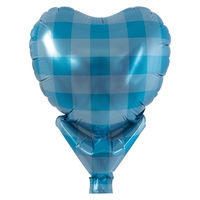 宝興産 アップライトハートバルーン 推しブルー 0201810628 1セット(10枚入)（直送品）