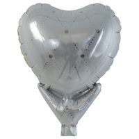 宝興産 アップライトハートバルーン 神パステルホワイト 0201810632 1セット(10枚入)（直送品）