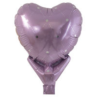 宝興産 アップライトハートバルーン 神パステルパープル 0201810631 1セット(10枚入)（直送品）