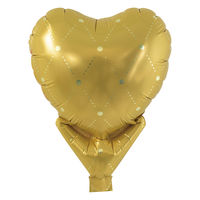 宝興産 アップライトハートバルーン 神イエロー 0201810633 1セット(10枚入)（直送品）