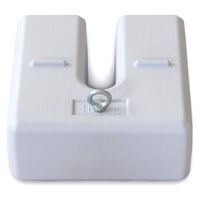 日本ハンガーボード U型ベースウェイト ホワイト(フック付) BF-WHTF 1個（直送品）