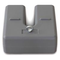 日本ハンガーボード U型ベースウェイト グレー(フック付) BF-GRYF 1セット(3個)（直送品）