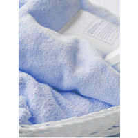 シービージャパン マイクロファイバー フェイスタオル ブルー 吸水力3倍 素早く速乾 マシュマロ肌触り 1枚