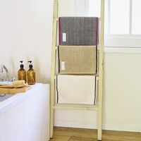 レップ ハータ バスマット ミルト 手織り 綿100% 40×60cm アイボリー 549629 1個