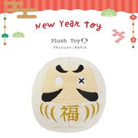 （数量限定）プラッシュトイ ダルマホワイト S 1個 ダッドウェイ 犬用 おもちゃ