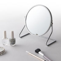 永井興産 サークル卓上ミラー LUNA（ルナ） 幅170×奥行85×高さ175mm ホワイト NK-267WH 1個