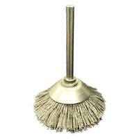 高島産業 砥粒入りナイロン 軸付ミニベベルブラシ BSG-030-3 1セット(3個)（直送品）