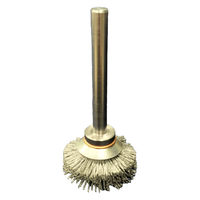 高島産業 砥粒入りナイロン 軸付ミニベベルブラシ特厚 HBSG-030-1 1セット(3個)（直送品）
