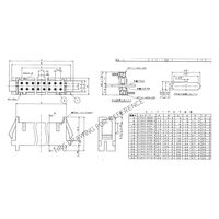 ヒロセ電機 2.0mm ピッチ ダブルロウコネクタ アダプタ  DF11-14DEP-2A 1個（直送品）