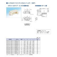 ヒロセ電機 1.25mmピッチ小型圧着シングルロウ ライトアングルピンヘッダー DF13A-2P-1.25H(21) 1リール（1000個）（直送品）