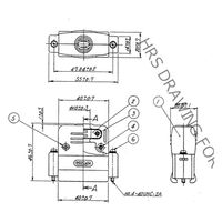 ヒロセ電機 CTF 形プラグケース及びロック金具ドライバー使用ロックねじタイプインチタイプ HDB-CTF(4-40)(50) 1個（直送品）