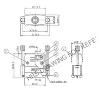 ヒロセ電機 CTF 形プラグケース及びロック金具  手回ロックねじタイプ インチタイプ HDB-CTF1(4-40)(50) 1個（直送品）