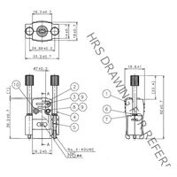 ヒロセ電機 CTF 形プラグケース及びロック金具  手回ロックねじタイプ インチタイプ HDE-CTF1(4-40)(50) 1個（直送品）