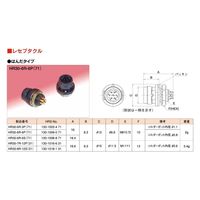 ヒロセ電機 小型防水プラスチックコネクタ レセプタクル はんだタイプ 雄 HR30-7R-12P(31) 1個（直送品）
