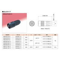 ヒロセ電機 小型防水プラスチックコネクタ  プラグ はんだタイプ 雄  HR30-8P-12P(71) 1個（直送品）