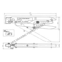 ヒロセ電機 プッシュオン・バヨネットロック小型防水 手動圧着工具 HT304/HR34B-1 1丁（直送品）