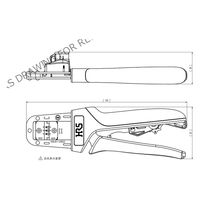 ヒロセ電機 2.0mm ピッチ ダブルロウコネクタ ハンドツール HT801/DF11-2428S(A) 1個（直送品）