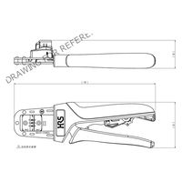 ヒロセ電機 2.0mm ピッチ ダブルロウコネクタ ハンドツール HT801/DF11-EP2428P(A) 1個（直送品）
