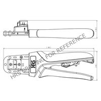 ヒロセ電機 スリム中継 /DIP コネクタ ハンドツール HT801/DF62-22(10) 1個（直送品）
