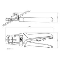 ヒロセ電機 2.0mm ピッチ ダブルロウコネクタ ハンドツール HT801/DF11-30S(A) 1個（直送品）