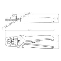 ヒロセ電機 15A対応3.96mmピッチ基板ケーブル用内部 ハンドツール HT802/DF63-1618P-2 1個（直送品）
