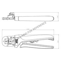 ヒロセ電機 15A対応3.96mmピッチ基板ケーブル用内部 ハンドツール HT802/DF63-1618S-2 1個（直送品）