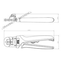 ヒロセ電機 小型丸型多極コネクタ ケーブル圧着工具 HT802/RM-12 1個（直送品）