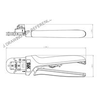 ヒロセ電機 小型丸型多極コネクタ ケーブル圧着工具 HT802/RM-11 1個（直送品）
