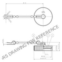 ヒロセ電機 防水丸形コネクタ 圧着タイプ キャップ（チェーン付きタイプ） JR16WRC3 1個（直送品）