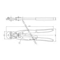 ヒロセ電機 防水丸形コネクタ 手動圧着工具 JRC-TC-11 1丁（直送品）