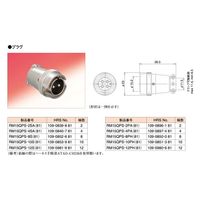 ヒロセ電機 小型丸型多極コネクタ RM15Q形コネクタ（速着脱方式）プラグ 雌 RM15QPS-12S(81) 1個（直送品）