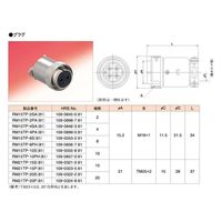 ヒロセ電機 小型丸型多極コネクタ RM〔〕T形コネクタ（ねじカップリング方式）プラグ 雌 RM15TP-4SA(81) 1個（直送品）