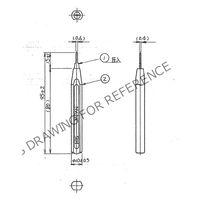 ヒロセ電機 小型プラスチックプッシュプルロックコネクタ 引抜工具 RP6-SC-TP 1個（直送品）
