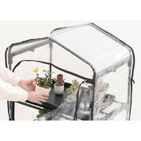 タカショー ダブルジップ温室 2段 GRH-D01 1台（直送品）