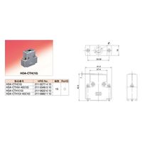 ヒロセ電機 EMI 電磁波障害対策用CTH形プラグケース ドライバー使用ロックねじタイプ HDA-CTH(10) 1個（直送品）