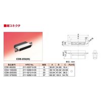 ヒロセ電機 CD形圧着タイプコネクタ 雌コネクタ 37極 CDC-37S(05) 1個（直送品）