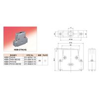 ヒロセ電機 EMI 電磁波障害対策用CTH形プラグケース ドライバー使用ロックねじタイプ HDB-CTH(4-40)(10) 1個（直送品）
