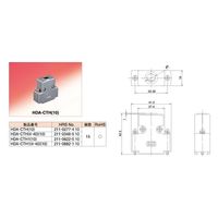 ヒロセ電機 EMI 電磁波障害対策用CTH形プラグケース 手回しロックねじタイプ HDA-CTH1(10) 1個（直送品）