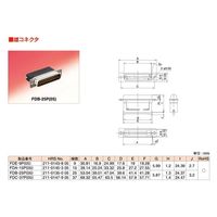 ヒロセ電機 リボンケーブル用FD形コネクタ（1.27mmピッチ）雄コネクタ FDE-9P(05) 1個（直送品）