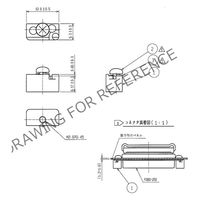 ヒロセ電機 CTF 形プラグケース及びロック金具 SMシリーズDサブアクセサリーロック金具 HD-LN(08) 1個（直送品）