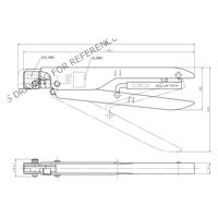ヒロセ電機 MIL規格準拠品 手動圧着工具 バラ端子 HIF3-TA2022HC 1丁（直送品）