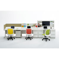 【組立設置込】プラス US-1S 両袖机 幅1400×奥行600×高さ720mm MID×ホワイト UR-146D-33 T2/W4 1台（直送品）