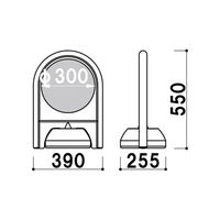 トレード ミニスタンド 表示面セット 両面 スタッフ専用 189112 1台（直送品）